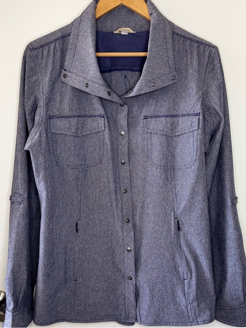 Duluth Trading Company Sol Survivor Sun Protection Shirt Jacket Womens Large EUC